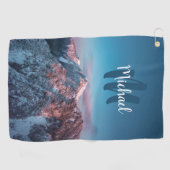 マジカルスカイモノグラムマウンテンストルジチスロベニア ゴルフタオル (横)