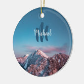 マジカルスカイモノグラムマウンテンストルジチスロベニア セラミックオーナメント (左)