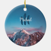 マジカルスカイモノグラムマウンテンストルジチスロベニア セラミックオーナメント (裏面)