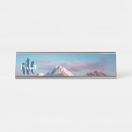 マジカルスカイモノグラムマウンテンストルジチスロベニア デスクネームプレート