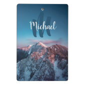 マジカルスカイモノグラムマウンテンストルジチスロベニア ミニクリップボード (裏面)