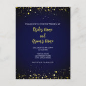 マジカルスターリーナイト結婚式招待状 ポストカード (正面)