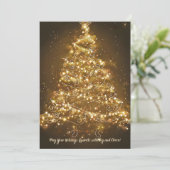 マジカルストリングライトクリスマスツリーカード シーズンカード (スタンド正面)