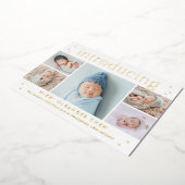 マジカルタイムフォイルベビー誕生のお知らせ 箔シーズンカード (回転した状態)