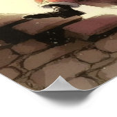 マジカルタイムレスブラックサンタオンザチムニー ポスター (角)