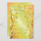 マジカルツリーゲートインディ結婚アウトドア 招待状 (正面/裏面)