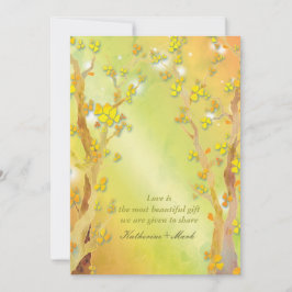 マジカルツリーゲートインディ結婚アウトドア 招待状