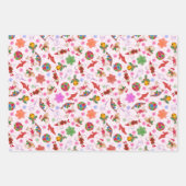 マジカルディティロマンティックキッチュクリスマスオーナメント ラッピングペーパーシート (正面)