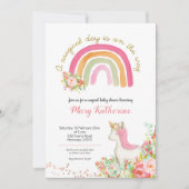 マジカルデイがやってくる！ベビーシャワーの招待状 招待状 (正面)