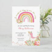 マジカルデイがやってくる！ベビーシャワーの招待状 招待状 (スタンド正面)