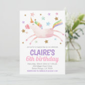 マジカルデイユニコーン誕生日招待状 招待状 (スタンド正面)