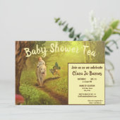 マジカルドッグ&キャットベビーシャワーティー招待状 招待状 (スタンド正面)