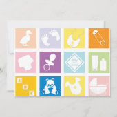 マジカルドッグ&キャットベビーシャワーティー招待状 招待状 (裏面)