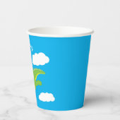 マジカルドラゴンかわいい1歳の誕生日パーティー 紙コップ (裏面)