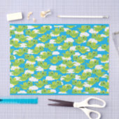 マジカルドラゴンかわいい1歳の誕生日パーティー 薄葉紙 (クラフト)