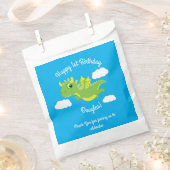 マジカルドラゴンかわいい1stバースデーパーティーお気に入りバッグ フェイバーバッグ (クリップ留めされた状態)