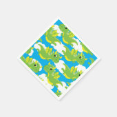 マジカルドラゴンかわいい1st誕生日パーティーナプキンス スタンダードカクテルナプキン (角)