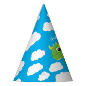 マジカルドラゴンかわいい1st誕生日パーティー帽子 パーティーハット (左)