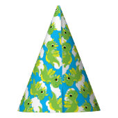 マジカルドラゴンかわいい1st誕生日パーティー帽子 パーティーハット (裏面)