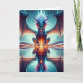 マジカルドラゴンリフレクション誕生日 カード (正面)