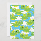 マジカルドラゴン1st誕生日かわいい招待状 招待状 (裏面)