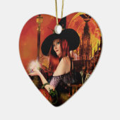 マジカルナイトウィッチハートオーナメント セラミックオーナメント (左)