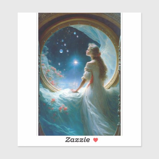 マジカルナイトシーンファンタジーアート シール (シート)