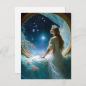 マジカルナイトシーンファンタジーアート ポストカード (正面/裏面)