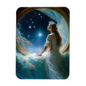 マジカルナイトシーンファンタジーアート マグネット (縦)