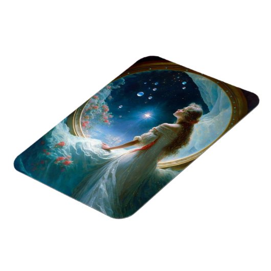 マジカルナイトシーンファンタジーアート マグネット (左側)