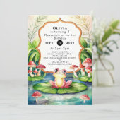 マジカルハッピーカエル誕生日 招待状 (スタンド正面)