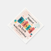 マジカルハッピーガールバースデーパーティー スタンダードカクテルナプキン (角)