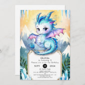 マジカルハッピードラゴン誕生日 招待状 (正面/裏面)