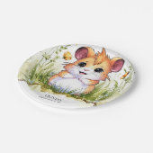 マジカルハッピーハムスター誕生日 ペーパープレート (アングル)