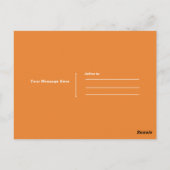 マジカルハッピーハローウィンブラックキャットブルーグローライト ポストカード (裏面)