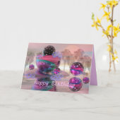 マジカルハッピーバースデーカード カード (黄色い花)