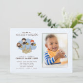 マジカルハリーポッターとホグワーツ誕生日 – 写真 招待状 (スタンド正面)