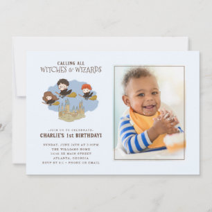 マジカルハリーポッターとホグワーツ誕生日 – 写真 招待状