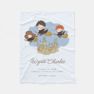 マジカルハリーポッター&ホグワーツベビー誕生統計 フリースブランケット