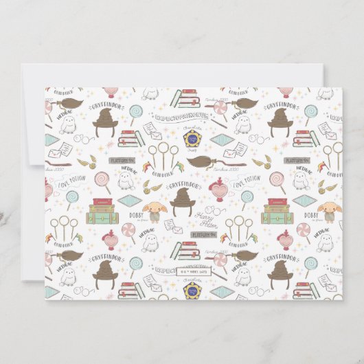 マジカルハリーポッター |ホグワーツ誕生のお知らせ 招待状 (裏面)