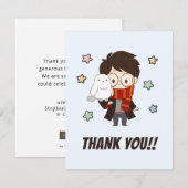 マジカルハリーポッター™ホグワーツ誕生日 サンキューカード (正面/裏面)