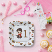 マジカルハリーポッター™ホグワーツ誕生日 ペーパープレート (パーティー)