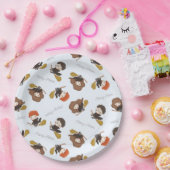 マジカルハリーポッター™ホグワーツ誕生日 ペーパープレート (パーティー)