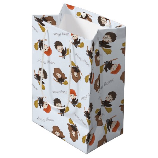 マジカルハリーポッター™ホグワーツ誕生日 ミディアムペーパーバッグ (正面アングル)