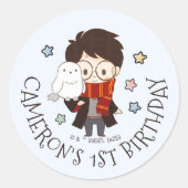 マジカルハリーポッター™ホグワーツ誕生日 ラウンドシール (正面)