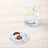 マジカルハリーポッター™ホグワーツ誕生日 ラウンドペーパーコースター (インサイチュ)