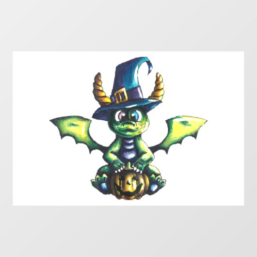 マジカルハロウィーンドラゴンデザイン ウィンドウサイン (シート)