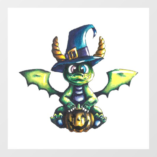 マジカルハロウィーンドラゴンデザイン ウィンドウサイン (シート)