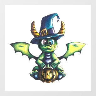 マジカルハロウィーンドラゴンデザイン ウィンドウサイン