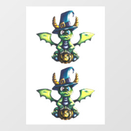 マジカルハロウィーンドラゴンデザイン ウィンドウサイン